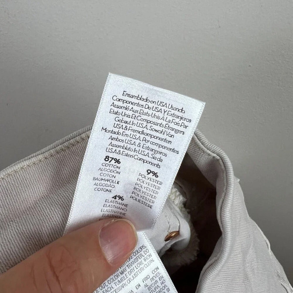 Mother Looker Dagger Lace Trim Ankle Skinny Jeans Size 26 Blush Pink High Waist - Picture 13 of 13